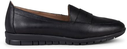 Mocasines cómodos y básicos de Piel Negro, EU 38