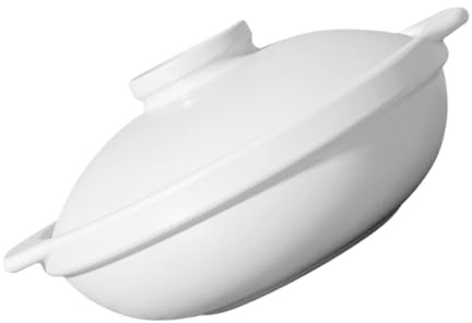 ARTSEWPLY Casseruola in Ceramica 1,3l Per Uso Domestico Coperchio, Pentola Per Cucinare Zuppe e Stufati Resistente Al Calore, Per Cucina, Campeggio e Picnic