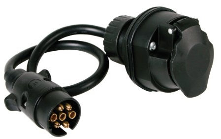 Pilot LA_38992 - Adaptador de Enchufe de Remolque (7 Pines Macho a 13 Pines Hembra, Cable de 40 cm)