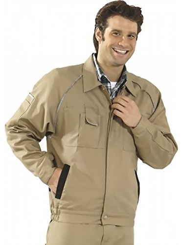 Planam Bundjacke Canvas 320, storlek 50, 1 styck, kaki/svart, 2115050