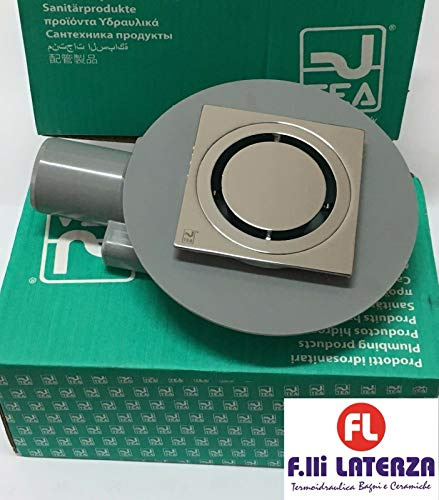 OMP TIRANA DOCCIA A PAVIMENTO SCARICO SIFONE RIDOTTO INGOMBRO PILETTA 150 x 150