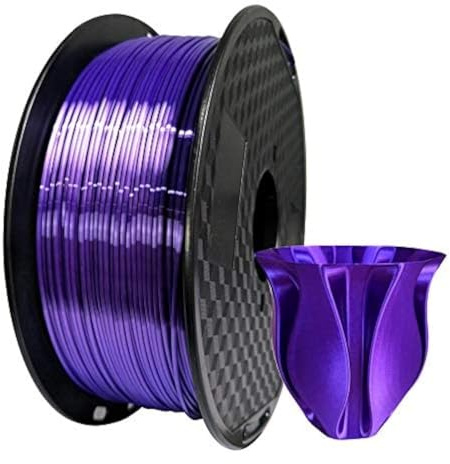 CC3D Silk Purple PLA Filament 1.75mm 1KG 3D Printer Filament 2.2LBS Spool Silky Shiny Metallic Dark Violet 3D Printing Materials