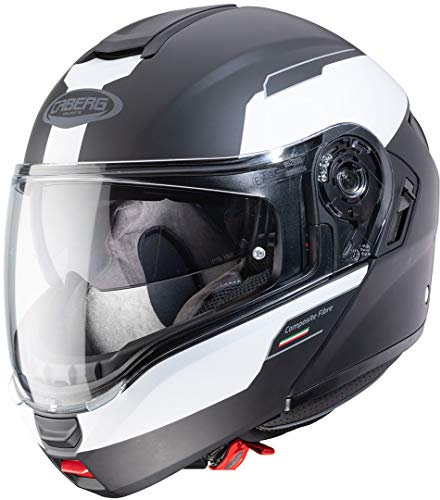 Caberg Levo Prospect Klapphelm (Black Matt/White,XXL (63/64))