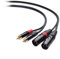 Cable Matters asymmetrischem Cinch auf XLR Kabel 1,8 m (2 RCA zu XLR-Stecker-Kabel, Dual-XLR-auf-RCA-Kabel, Chinch auf XLR Kabel) - 1,8 m
