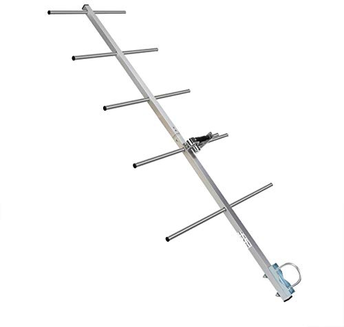Ailunce AY03 Yagi Antena Alta Ganancia 9 dBi UHF Hembra 5 Elementos Antena Direccional Compatible con Ailunce HD1 Compatible con Retevis RT29 RT87 RT3S TYT MD-380 UV-5R (Plata, 1 Pieza)