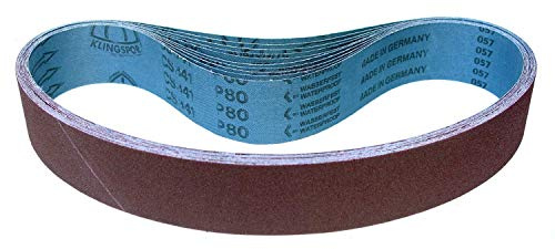 Klingspor CS 341 X - Cinta abrasiva (resistente al agua, 50 x 2000 mm, 5 unidades, grano a elegir)
