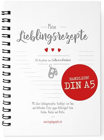 Rezeptbuch DIN A5 - weiß Ringbuch