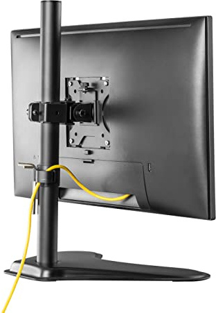 Properav Supporto da scrivania per monitor con base autoportante 17 19 21 22 23 24 27 32 VESA Max 100x100 Altezza max 465mm