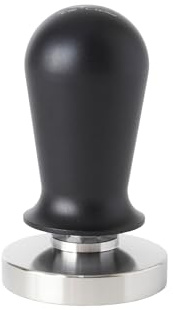VIA CREMA Calibrated Espresso Tamper 58 mm. Siebträger Tamper - With Spring Loaded Flat Stainless Steel Base (Tamper 58 mm) Kaffeemaschine Siebträger Zubehör