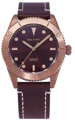 SAAKO Baltany WW2 NH38 Automatische Mechanische Brozen Herren Armbanduhr 200M Wasserdicht Bronze Retro Armbanduhren