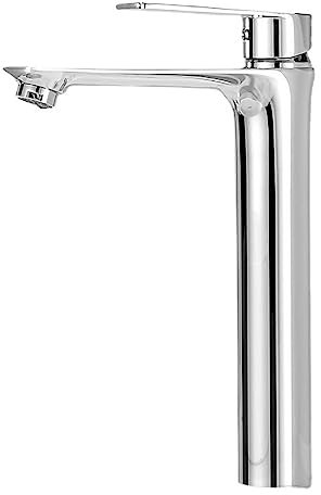 Mitigeur Pour Vasque Salle De Bain Robinet Salle De Bain Mitigeur Monocommande Lavabo Robinet Pour Vasque à Poser Monotrou En Cuivre Chaud Et Froid,chrome,Avec 80cm