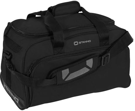 Stanno Sportbag - San Remo - Fitness Tasche - Großer Sporttasche und Verstellbarer Schultergurt - Fussballtasche Herren/Damen - Trainingstasche - Schwarz - Größe One size