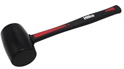 Hilka 62302116 16oz Black Rubber Mallet