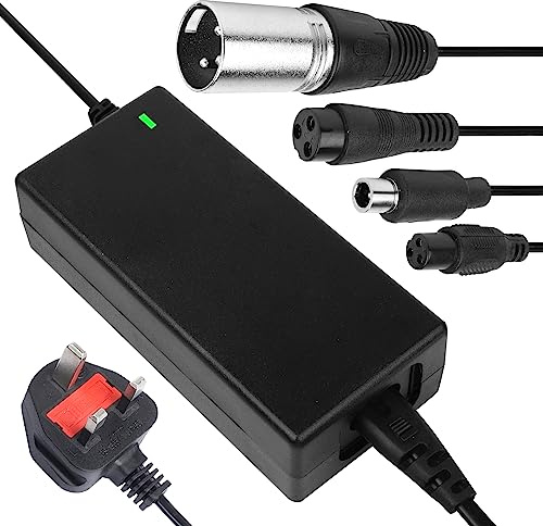 42V 2A Charger for Electric Bike，Power Supply Adapter Electric Scooter Charger with Fan Radiator and Led Indicator for 2 Wheel Balance Scooter, Drifting Board, Unicycle, Electric Bike