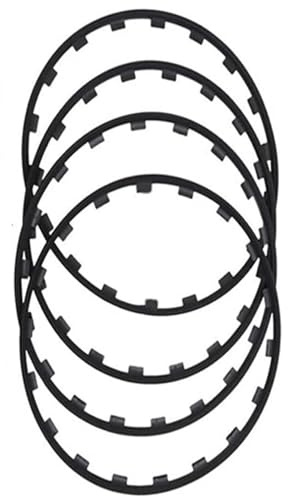 KLZWCP 16-20 Alloy Wheel Edge Ring Rim Protectors, 4 Piece Set Universal Car Wheel Rim Protectors Nylon Anti-Scratch Strip, Anti-Collision Anti-Scratch Car Refit Trims Kit(Size:19 inch,Color:Black)