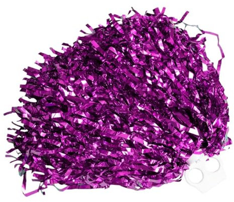 XIUsheUA Pompoms Cheerleading 2Pcs Cheerleading Pom Poms Hand Cheerleader Pompons for Sport(Dark pink)