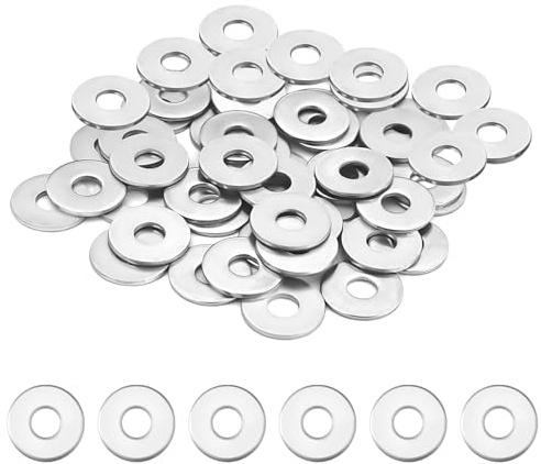 YOURKAY Rondelle in Acciaio Inox M6 304, 50 Pezzi Alzaporta 18 * 1.5mm Impermeabili e Inossidabili per Viti M6, Bulloni e Dadi