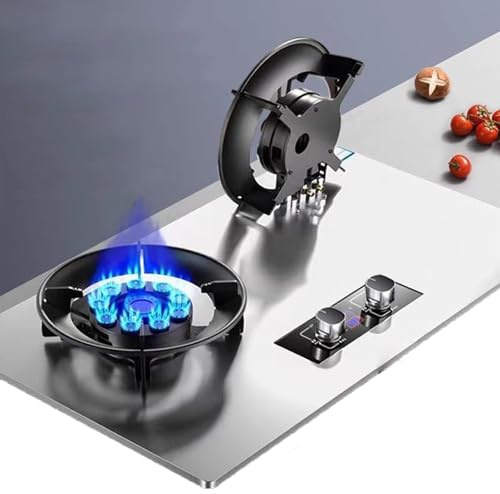 Gaziniere Gaz, Cuisinière Portative À Double Gaz, Cuisinières À Gaz Doubles De 5,2 KW, Cuisinières À Gaz De Table Et Encastrées, Facile À Nettoyer, Cuisiniere Gaz(NG)