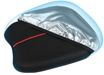 Cuscino Per Sella Da Moto Antiscivolo Gonfiabile 3D, Cuscino D'aria Traspirante, Con Fodera Parasole coprisedile cuscinos