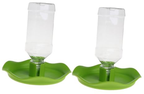 HIAKDOFT Lot De 2 Mangeoires pour Animaux De Compagnie, Distributeur d'eau pour Reptiles, Gobelettes en Plastique Haute Densité, Format 16, Usage Terrarium, Adapté Aux Araignées, Hamsters Et Lézards