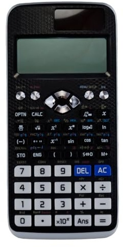Durlo Calcolatrice scientifica FX-991EX, calcolatrice scientifica da 552 funzioni, calcolatrice con display a 10+2 cifre per studenti, insegnanti e aziende