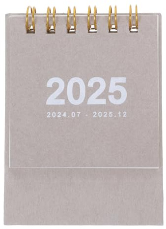 FUNNETOYU 2025 Tischkalender Tragbarer Stehender Monatskalender Büro Schreibtischkalender 2024/2025 Kompakter Dekorativer Kalender Für Notizen Und Terminübersicht