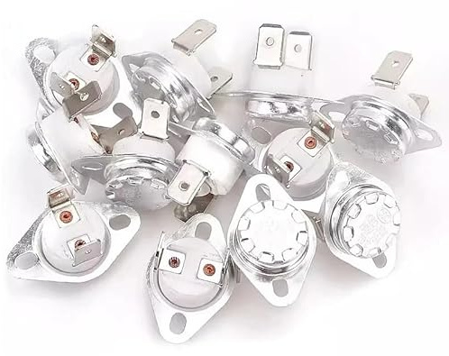 1-10 Stück KSD302 16A 250V Bimetall-Thermostat Temperaturschalter Keramik 40-180 Grad Schließer Öffner Thermostat(65C,Normally open,1PCS)