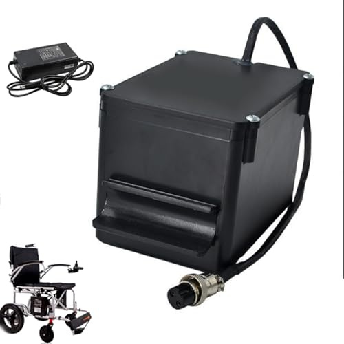 HJGHY GX 20,24V 10Ah, 24V 10Ah 12Ah 15Ah 20Ah Electric Wheelchair Lithium Battery 24 Volt Replacement Lead-Acid Batteries with Built-in 30A BMS for 500W Wheelchairs Motor