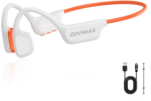 ZOVIMAX Auriculares Conducción Ósea Natación, IPX8, Bluetooth 6.0, MP3 8 GB