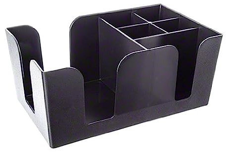 Classic Plastic Bar Storage System Black Bar Container Bar Organizer Bar Spice Container Napkin Holder Straw Holder