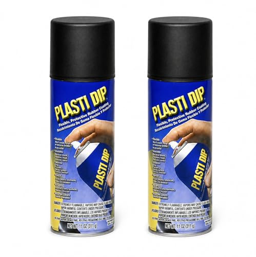 Plasti Dip 2 Pack Mulit-Purpose Rubber Coating Spray Black 11oz