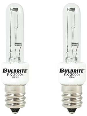 Bulbrite 473060-2PK - 60W - T3 - Candelabra Base - 120V - 2700K - 3,000Hrs - Dimmable - Clear - Krypton/Xenon Bulbs