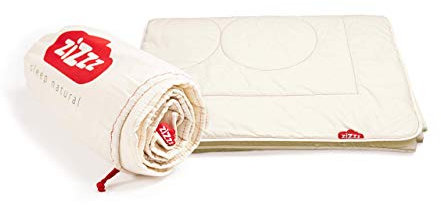 zizzz Schafwolldecke - Bettdecke aus Bio Baumwolle - 4 Jahreszeiten - Verschiedene Größen - Atmungsaktiv & weich - Woll Bettdecke mit Swisswool Füllung (290g/m2) - Hochwertiges Ganzjahr Duvet