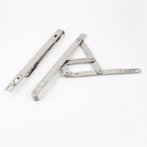 Aexit Lot de 2 en acier inoxydable 25,4 cm 250 mm long côté Hung PVC Fenêtre charnières à 247X915