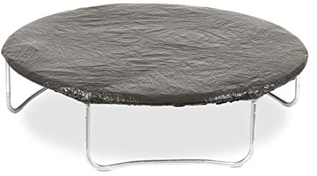 relaxdays Housse de Protection pour Trampoline Ø 427 cm Bâche pluie vent jardin intempéries poussière, noir Jeunesse unisexe, 0.10 x 427.00 x 427.00 cm