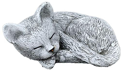 stoneandstyle Steinfigur kleine Katze Leonie Steinguss frostfest wetterfest