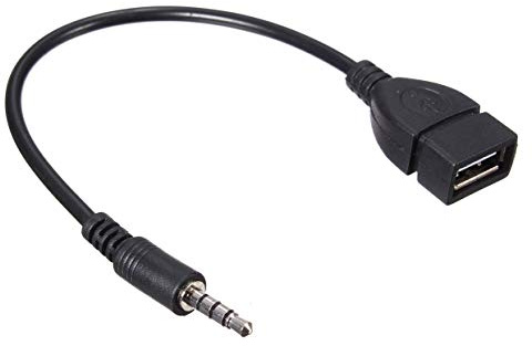 Liandasheng 3.5mm Male AUX Audio Plug Jack To USB 2.0 Female Converter Adapter Cable Cord for Car Aux Port