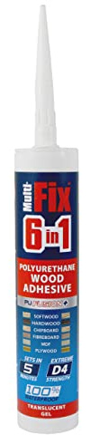 TIMCO Colle à bois PU 247010-5 minutes - 310 ml - Colle et mastic - Translucide