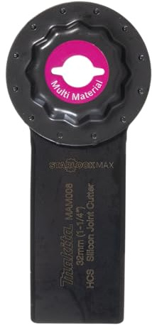 Makita B-66472 Starlock Max HCS Universalfugenschneider 32 mm MAM008, für Silikonfugen, Isoliermaterial, 50 mm Eintauchtiefe, für Multitool, Multifunktionswerkzeug, 1 Stück