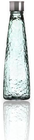 Bottiglie d'acqua colorate in vetro, 750 ml, vintage, ermetiche, per succhi di frutta, bevande, bottiglia d'acqua (6 colori pastello a scelta) (verde
