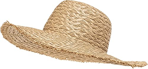 Caspar HT022 großer Damen Sommerhut Sonnenhut mit breiter Krempe