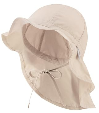 Sterntaler Unisex barn Flapper barnmössa, beige, normal, Beige