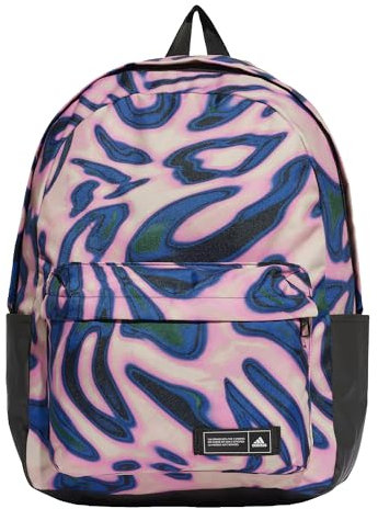 adidas Donna Classic Animal-Print Backpack, Sand Strata/Legend Ink/Black, One size