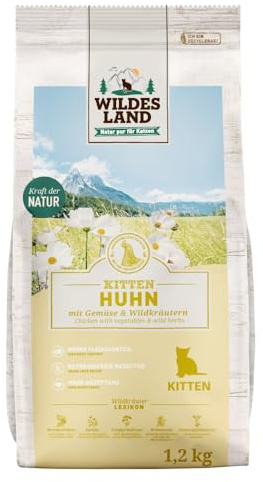 Wildes Land - Huhn - Classic Kitten Trockenfutter für Katzen - 1,2 kg