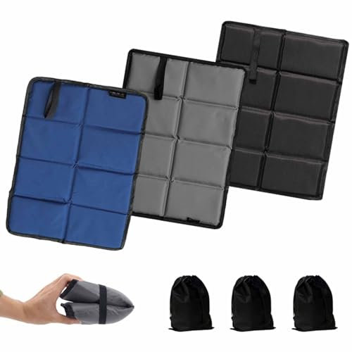 OSLEN Sitzkissen Outdoor 3 Stück Faltbar Sitzunterlage Outdoor Kinder Erwachsener Wasserdicht sitzpolster Outdoor Sitzkissen Mit 3 Aufbewahrungsbeuteln für Stadion Camping Wandern Picknick