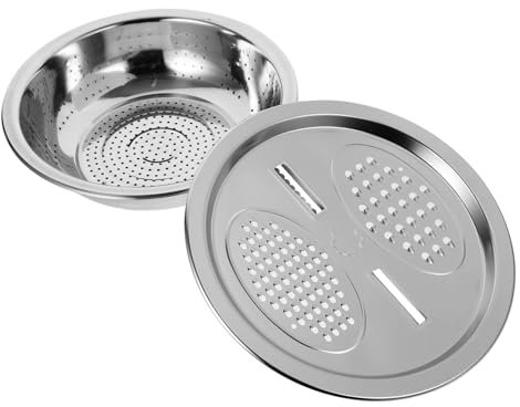 Cabilock Rallador Multifuncional Acero Inoxidable Cuenco Para Verduras Cesta Multiusos