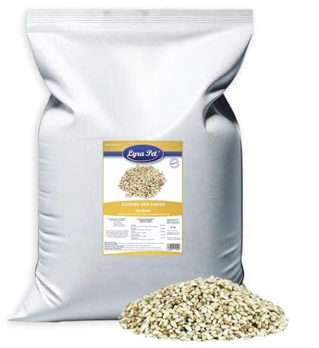 Lyra Pet® 25 kg graines de carthame, complément pour Oiseaux Sauvages | Riche en graisses & huiles | Aliment riche en glucides | Nutriments été & hiver | Complément pour mélanges