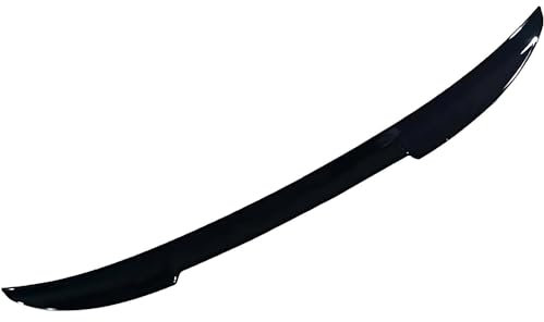 RuiYiL Heckklappe Dachspoiler für Opel Vauxhall Adam M13 2013 2014 2015 2016 2017 2018 2019, Kofferraumspoiler Heckspoiler Lippe Rear Spoiler Outer Lip Decoration Accessories,A/Glossy-Black