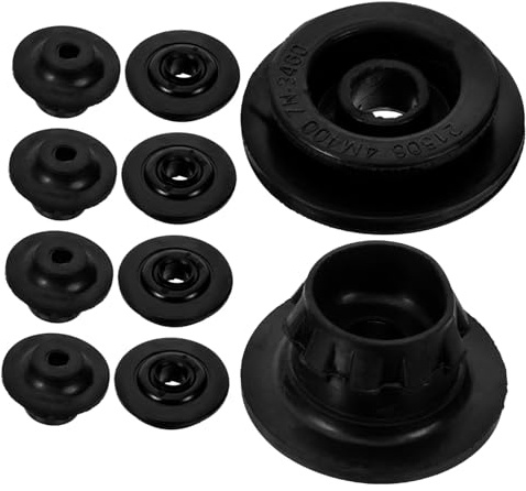 10 Piezas Buje de Goma Soporte y Amortiguación para Radiador de Coche | Piezas Negras, Instalación Sencilla, Reduce Vibración y Ruido, para Radiador de Coche, 10 Unidades