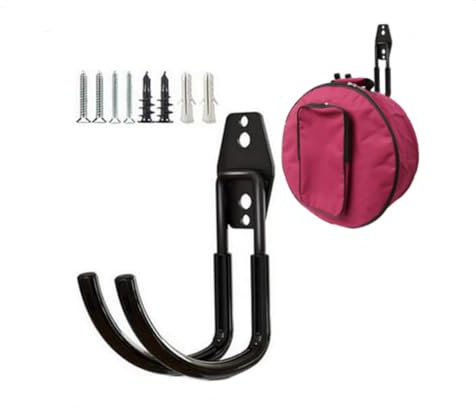 zoele Wandhalterung Tamburin Bag Hanger, Snare Drum Rack Halter, Schultergurt Drum Bag Wandhaken, Tamburin Aufbewahrungskoffer Wandhaken (Schwarz)
